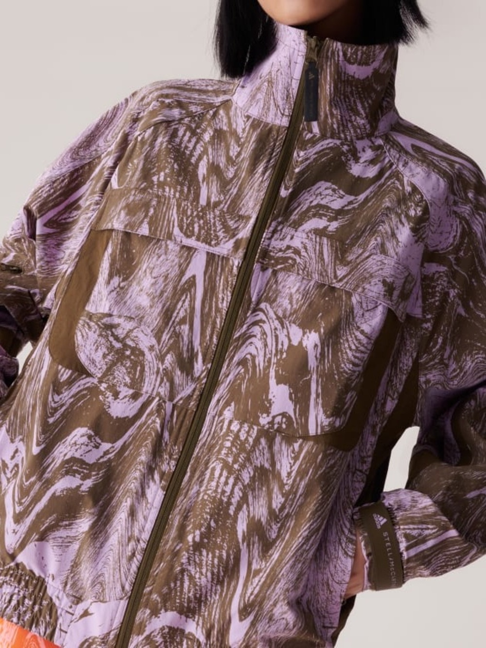 Adidas by Stella McCartney Marble windbreaker jacket Size M